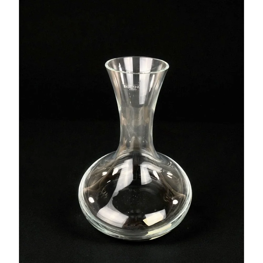Krosno Poland Crystal Glass‎ Wine Decanter Modern Clear 9